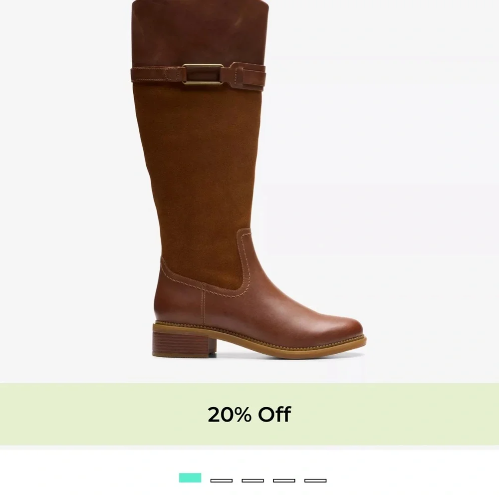 Brown Knee-High Leather Boots - Picture 7 of 8